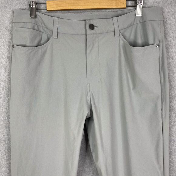 Lululemon Pants Mens 34 (Fits 36x31.5) ABC Classic Fit 5 Pocket Pant Warpstreme - Picture 2 of 9